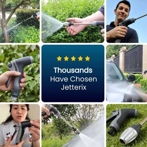 Jetterix hose nozzle patio cleaning result